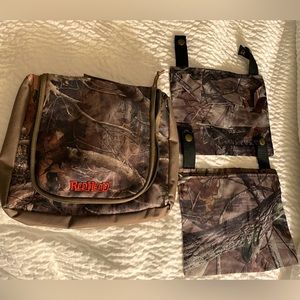 Hunting fishing CAMO pouches- 4 Redhead, Real Tree, Fieldline and bottle holder!